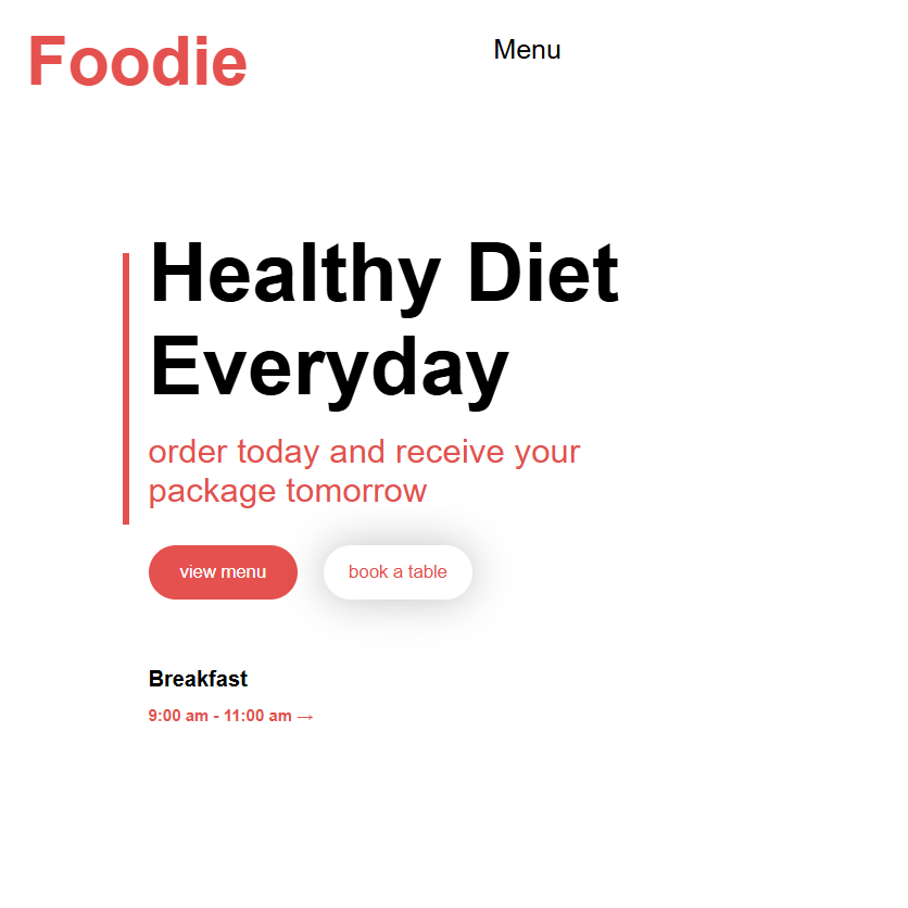 Foodie Website